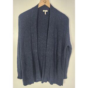 Joie Women's Sz. S Navy Blue Cashmere Blend Open Front Cardigan Sweater